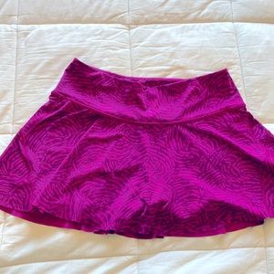 Athleta ace tennis skort skirt large L pink print